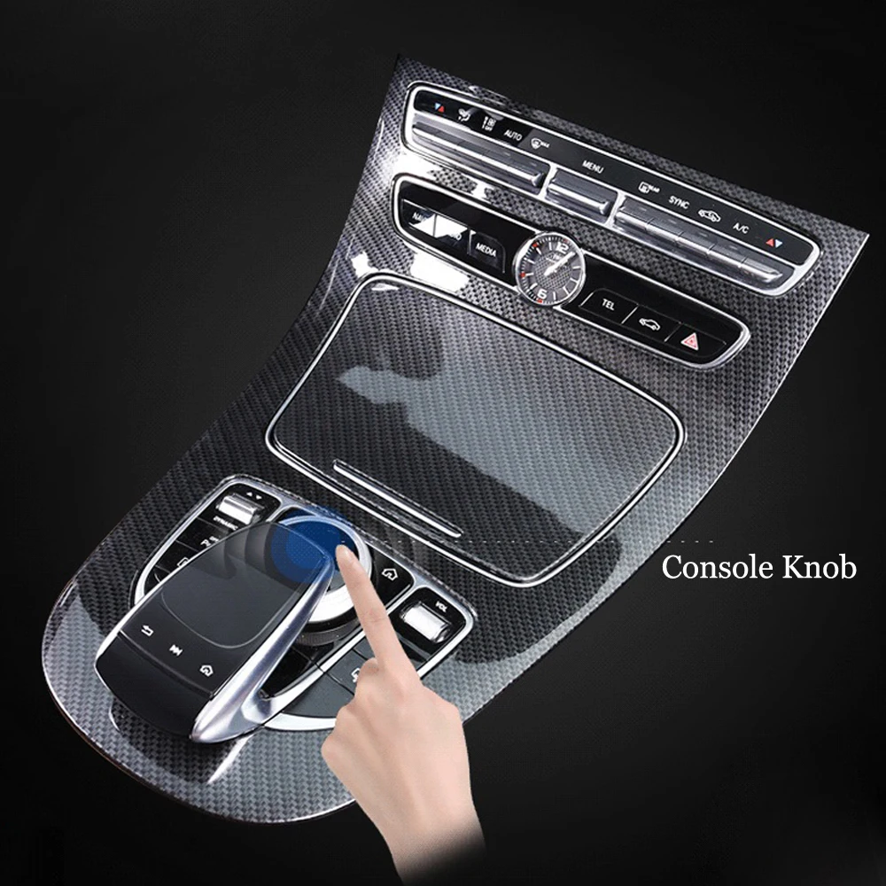 Аксессуары для салона автомобиля, ручка центральной консоли, 3D металлическая наклейка для Mercedes W212 W205 GLE GLC 260 C200 E300 AMG, Яблоня