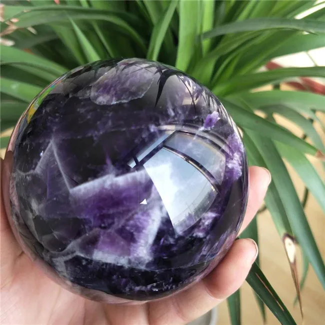 

Wholesale Natural Rock Polished Dream Amethyst Sphere Stone Crystal Balls for Healing Gift 85MM-90MM
