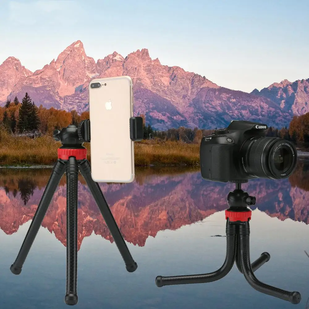 Kuulee Tripod Flexible Octopus Travel Mini Mobile Phone Tripod Bracket Monopod Selfie Stick For iPhone DSLR Camera Gopro