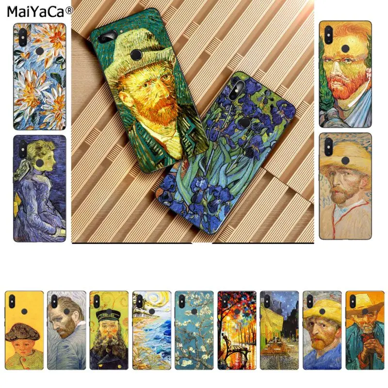Чехол для телефона MaiYaCa с изображением Ван Гога подсолнухов оболочка Xiaomi 8 9 se Redmi 6