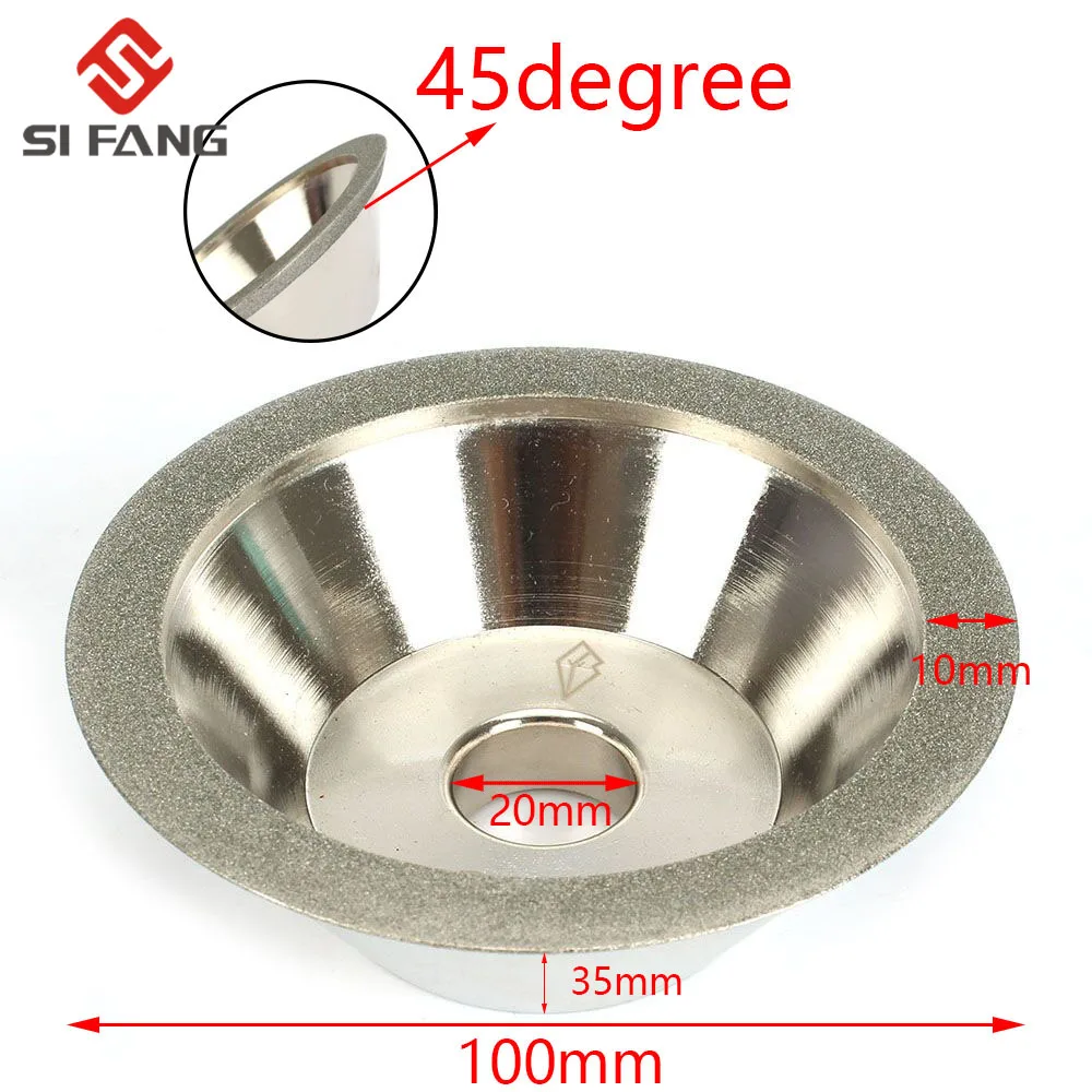 Diamond Grinding Wheel Cup electroplate Grinder Cutter Grinding Disc For Tungsten Steel Milling Cutter Tool Sharpener