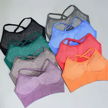 Женский спортивный бюстгальтер для бега, топ для йоги, бесшовная одежда для фитнеса, топы для спортзала, Женская майка, женская футболка, Спортивная рубашка Sujetador