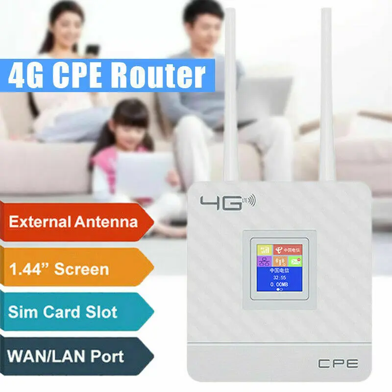 DongZhenHua CPE903 4g Wifi Router CAT4 150Mbps LTE 4G Router FDD/TDD Wireless Router 4G Sim Card With External Antennas WAN/LAN