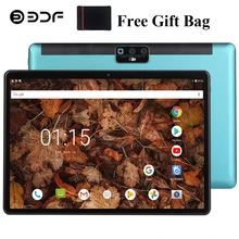 Bdf novo 10 Polegada tablet pc android 9.0 2gb ram 32gb rom duplo sim cartões telefone chamada google play gps 10.1 comprimidos wifi bluetooth tab