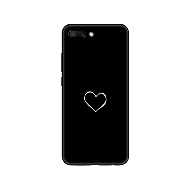 honor 10 case soft silicon tpu back phone cover for huawei honor 10 Case Etui protective printing coque black tpu case