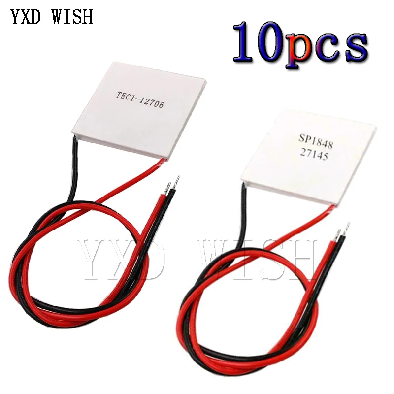 10 шт. TEC1-12706 12V / SP1848-27145 4 8 V 669MA Термоэлектрический охладитель Пельтье Elemente модуль