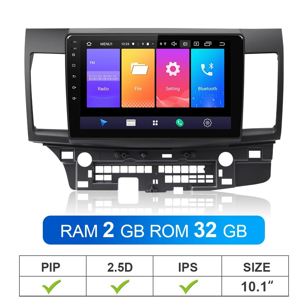 ISUDAR Автомагнитола для MITSUBISHI/LANCER 2007 2008-2 din Android 9 Авторадио Мультимедиа gps DVR камера ram 2 Гб rom 32 ГБ USB радио - Цвет: RAM 2GB ROM 32GB