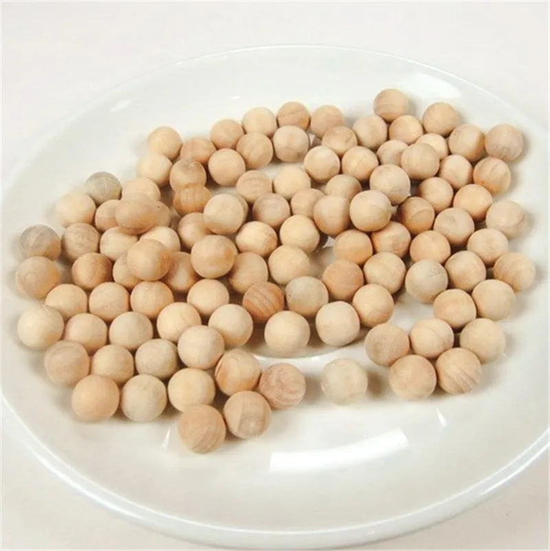 

100Pcs 10mm 15mm Wood Bead Round Balls Wooden No Holes For Children Board Games Ball Run Game Kids DTY Toys