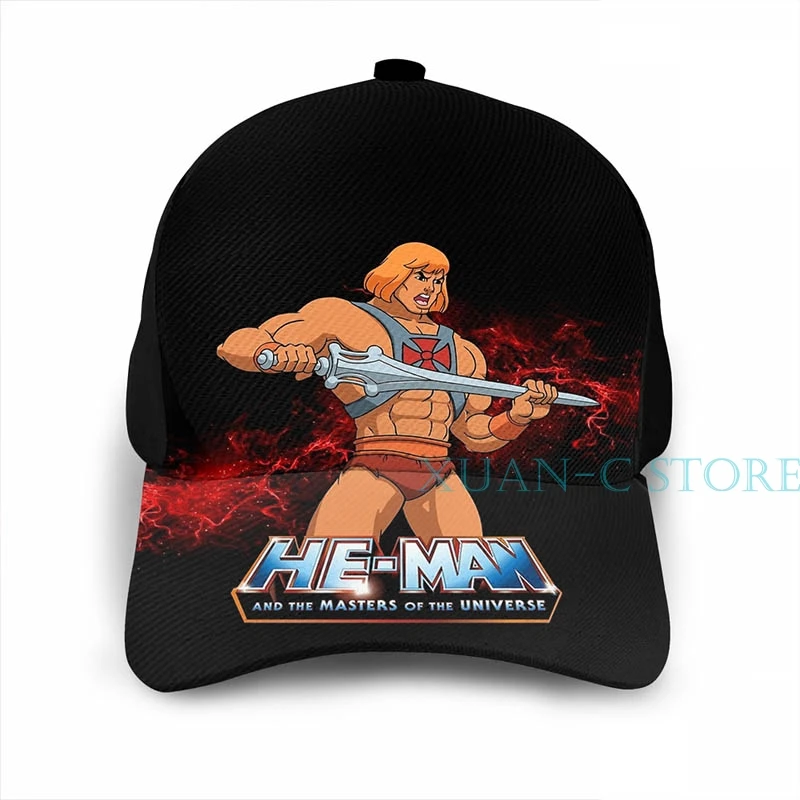 Баскетбольная Кепка He Man-Masters of the Universe Мужская и женская модная черная шляпа унисекс с принтом
