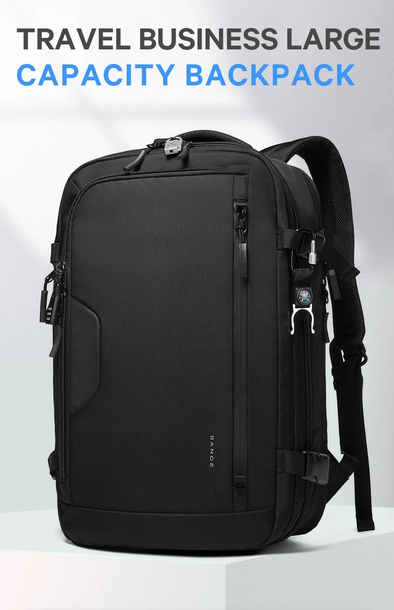 45L Large Laptop Backpack Rucksack School College Work Travel Flight Sports Bag 