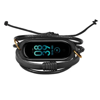 

Retro Weave Strap Bracelet Replacement Wriststrap for Xiaomi Mi Band 3/4 LHB99
