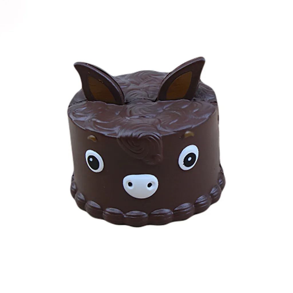 Little Donkey Cake Stress Reliever Slow Rising Squeeze Toy Antistress Decompression toy Gift Girly Heart Pinch Fun #B
