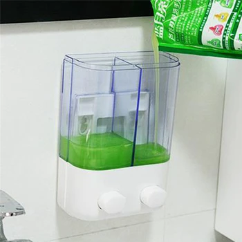 

Wall-Mount Liquid Soap Dispenser Sanitizer Shampoo Container Hand Press For Sink Bathroom Washroom Hotel Shower Bath