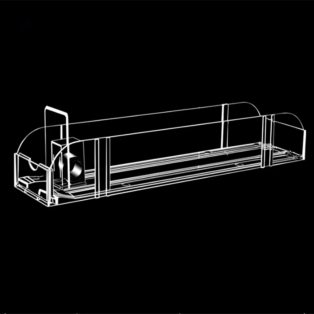 Unibody двойная Пластиковая Полка для супермаркета длиной 28 см сигареты товары
