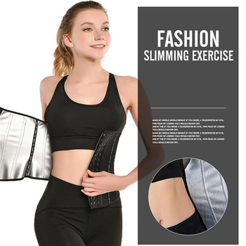 

Women Sweat Band Waist Belt Slimming Fat Burning Corset Belt Abdominal Control Shapewear Workout Fitness Waist Cincher Belts