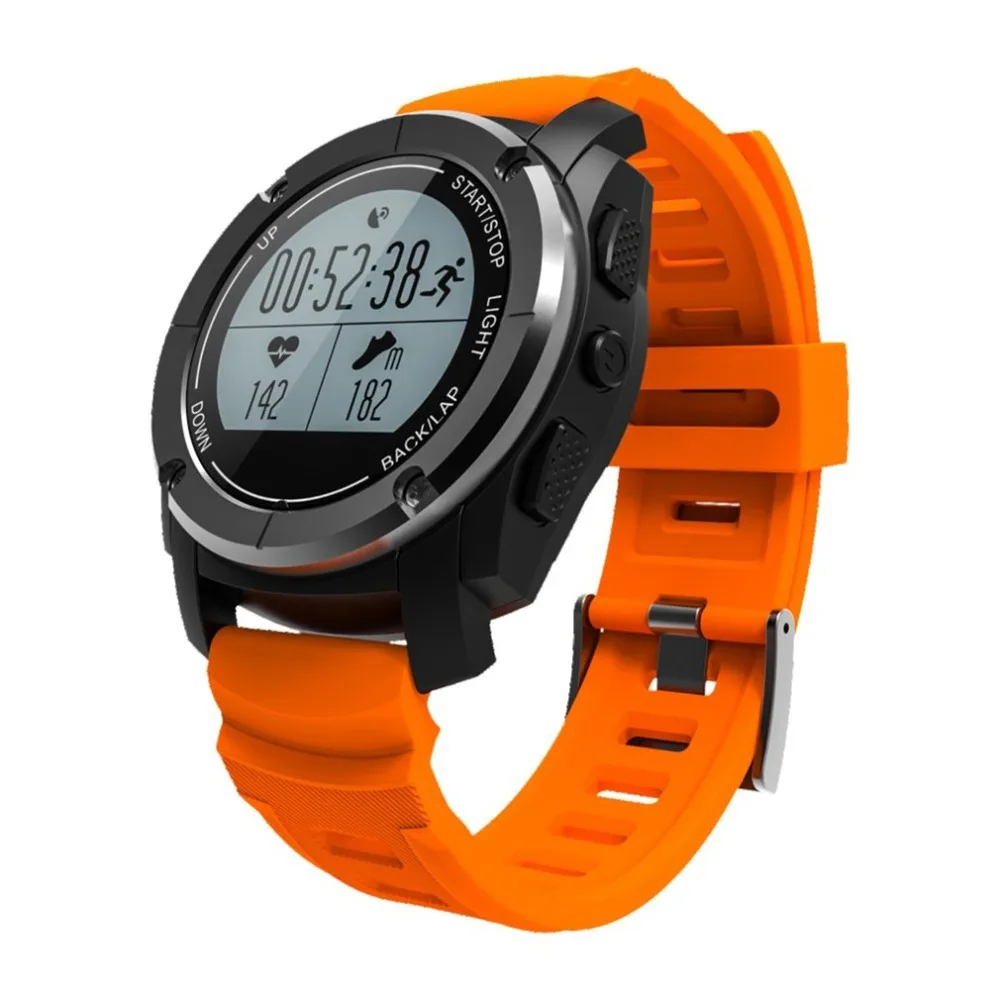 

S928 GPS Sport Smart Watch Climb Ride RUN G-sensor Heart Rate Pressure Temperature Height Waterproof Bluetooth Wristwatch