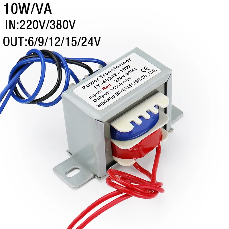 Autotransfor 10W VA Power transformer AC220V to 6V 9V 15V 24V EI AC380V autotransfor-10w-va-power-transformer-ac220v-to-6v-9v-15v-24v-ei-ac380v
