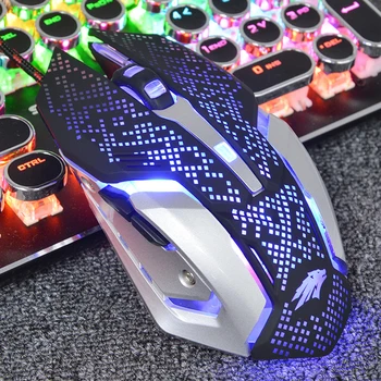 

Wired Mouse 2400 DPI 6 Button illuminated 3D Gaming Mouse LED Computer Game Mice Ergonomic Optical Mause For PC Laptop Notebook