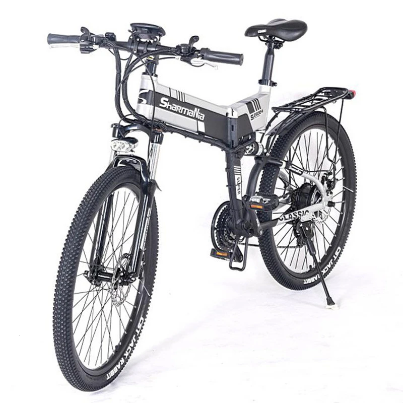 

Foldable Electric Bike 48V 350w Two wheel LG 10.4AH Lithium Battery 26 inch Mountain Ebike White/Yellow folding electric scooter