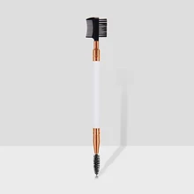 1 Pcs Double End Eyebrow Comb Brow Lash Brush Eye Makeup Eyelash Grooming Makeup Brush Nylon Fiber Portable Cosmetics Tool