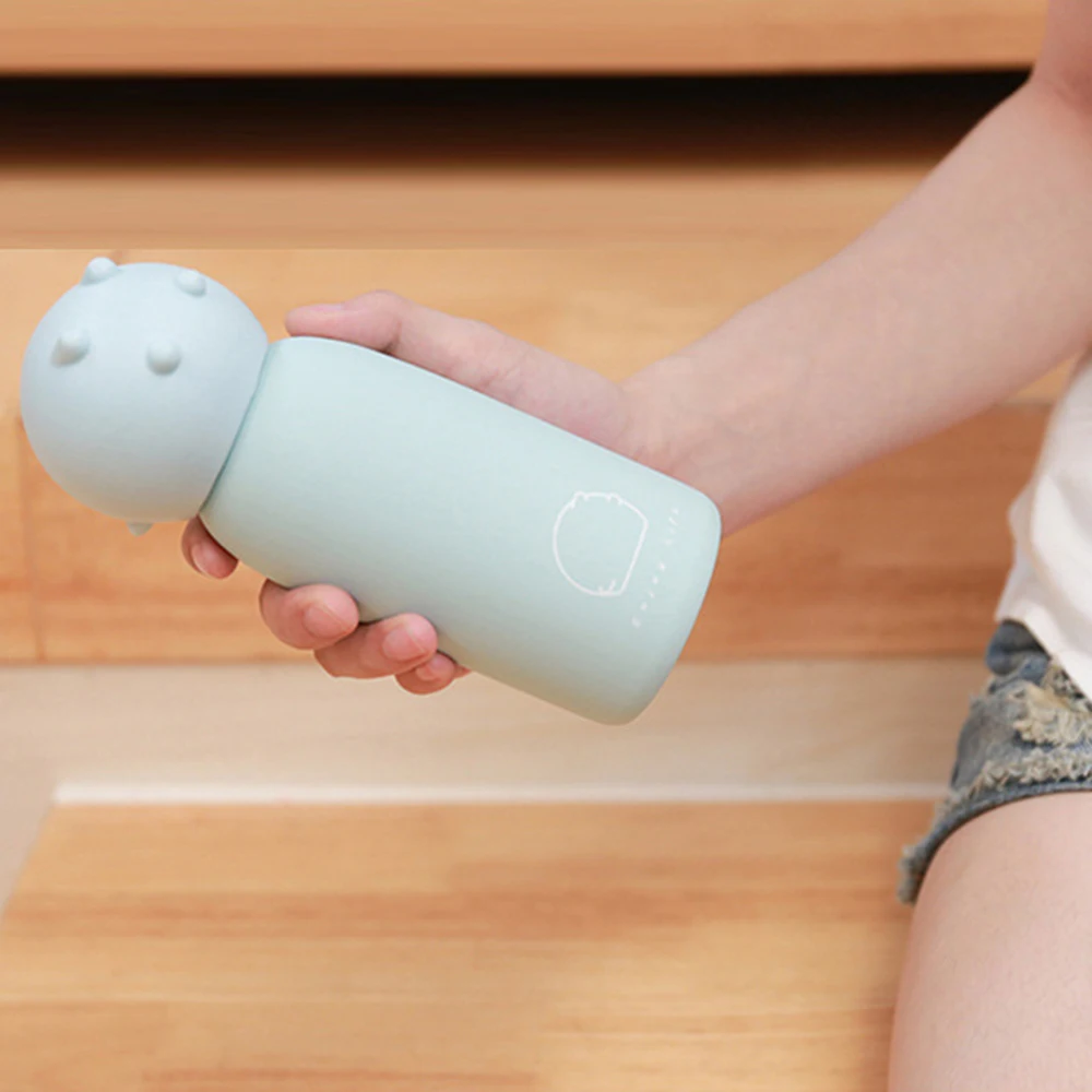 300ML Creative Stainless Steel Long Time Heat Preservation Cute Pig Women Water Bottle Vacuum Flask Outdoor Insulation Bottles