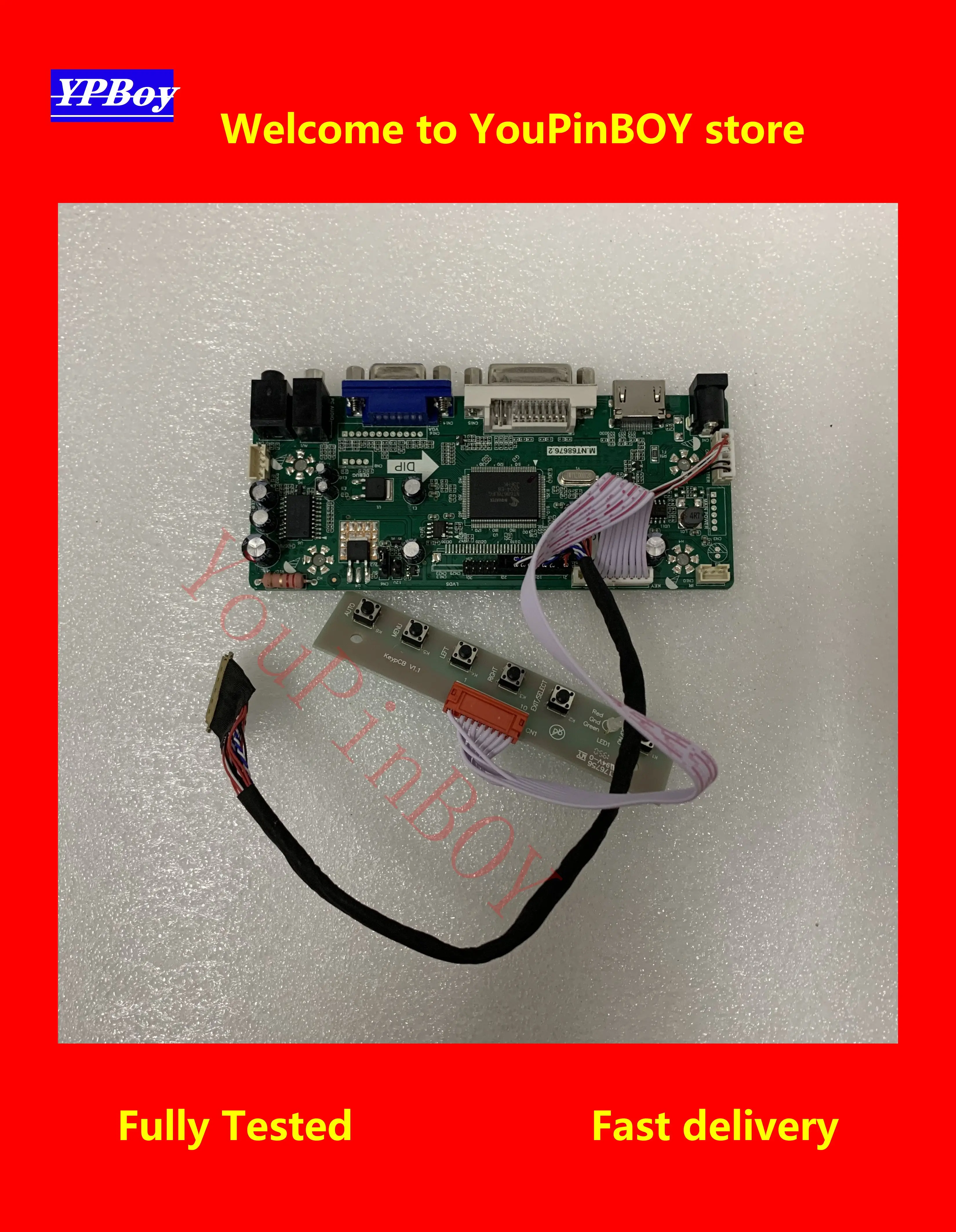 YouPin комплект контрольной платы монитора для B156XTN02.0 N156BGE-L21 HDMI + DVI VGA ЖК-экрана