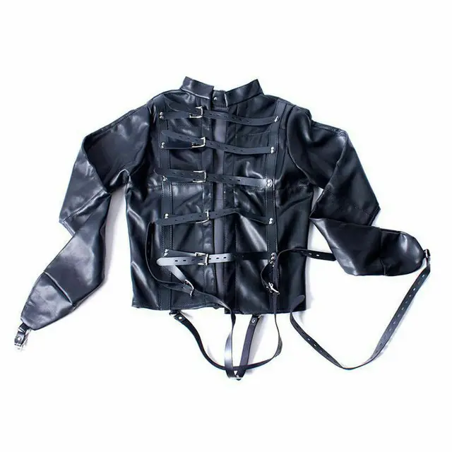 white asylum straight jacket costume