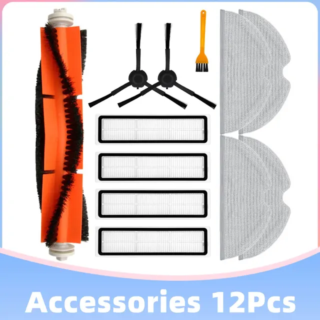 Xiaomi Dreame Bot L10 Pro D9 TROUVER LDS Finder Robot Vacuum Cleaner Parts Main Side Brush Hepa Filter Mop Cloths Replacement Set M