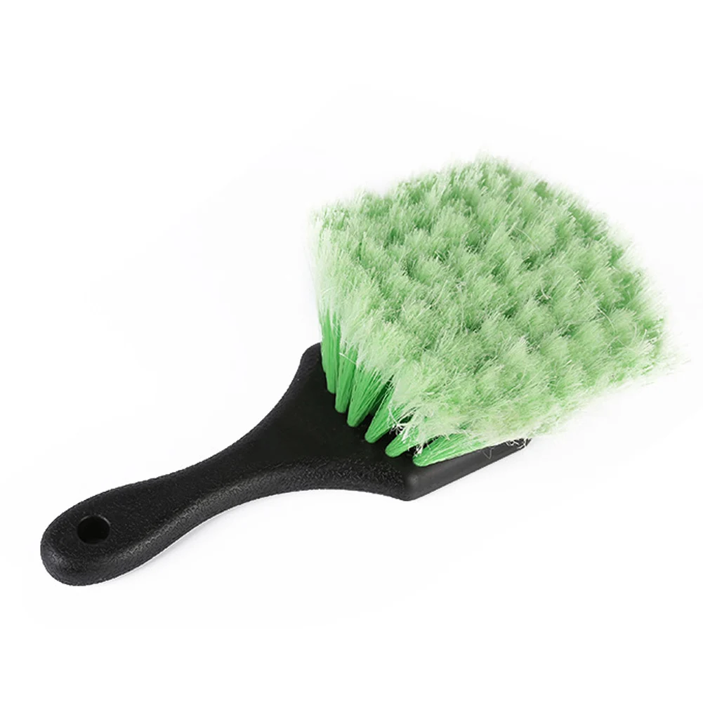 Upholstery Detailing Exterior Short Handle Wheel Tire Body Brush Polish For Auto Car Cleaning Brush Interior Floorliner Carpet