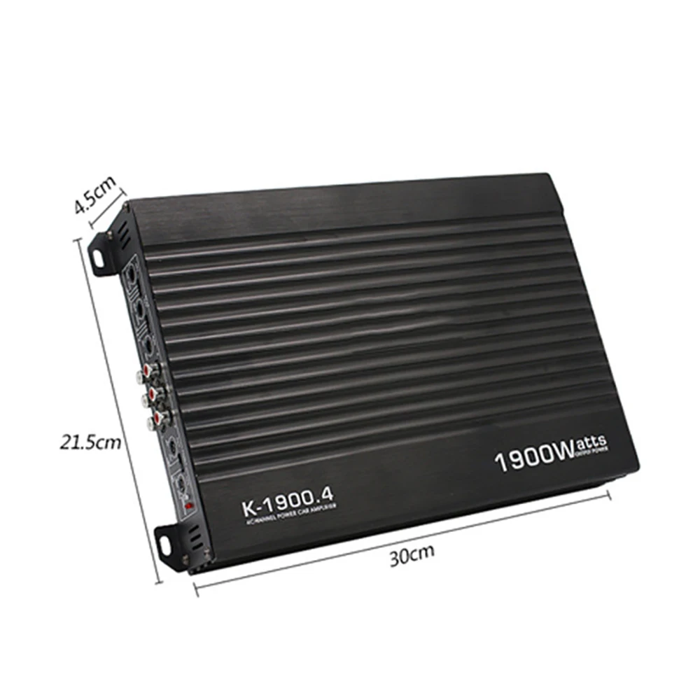 AOSHIKE 1900W 12V 4 канальный автомобильный усилитель Динамик усилитель автомобильный Мощность стерео усилитель Авто Аудио Мощность автомобильный усилитель звука