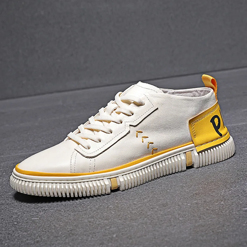 

Casual Shoes Men's Summer 2019 Hong Kong Style Breathable Korean-style Trend Versatile White Shoes Sport Sneakers Trendy Shoes T