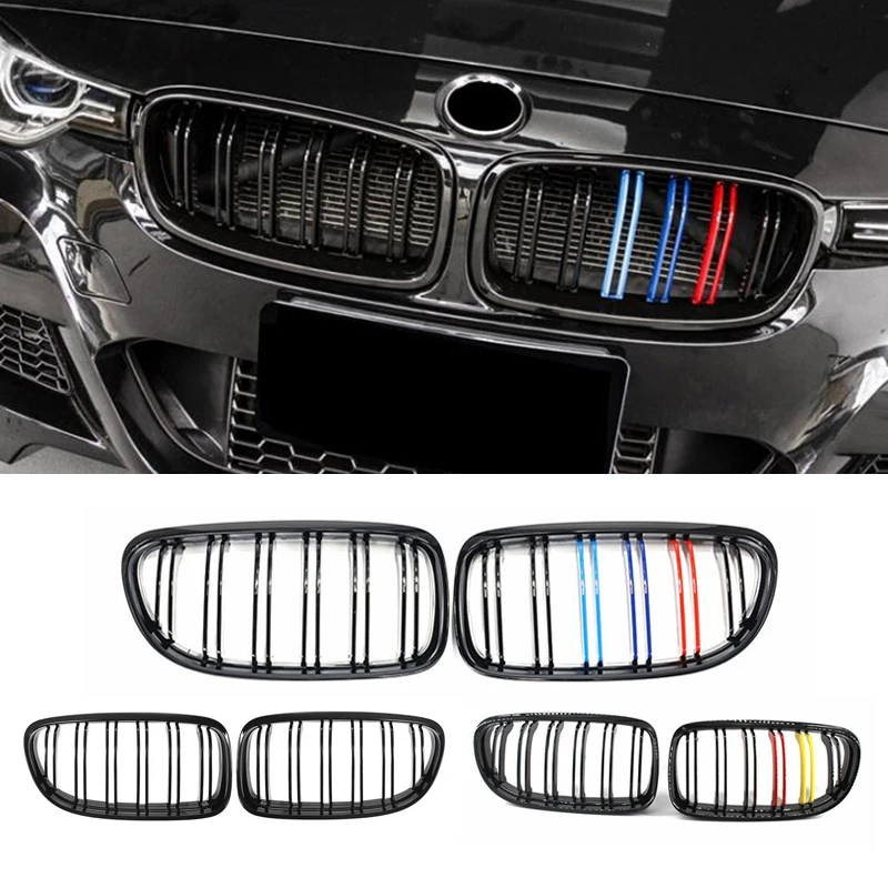 Цветная решетка для радиатора автомобиля BMW E90 E91 2009-2012 M решетки с двойной линией