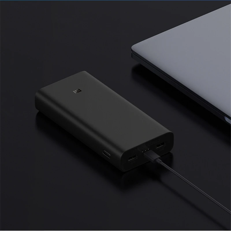 Xiaomi power Bank 3 Pro USB-C, двойной USB, 50 Вт, флэш-зарядка, 20000 мА/ч, внешняя мощность для iPhone 11 Pro, ноутбука, Xiaomi, huawei