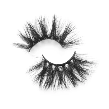 

1Pair 25mm Lashes Dramatic False Eyelashes Cross Long Thick 3D Mink Hair Reusable Messy Lashes Beauty Makeup Tools Wholesale