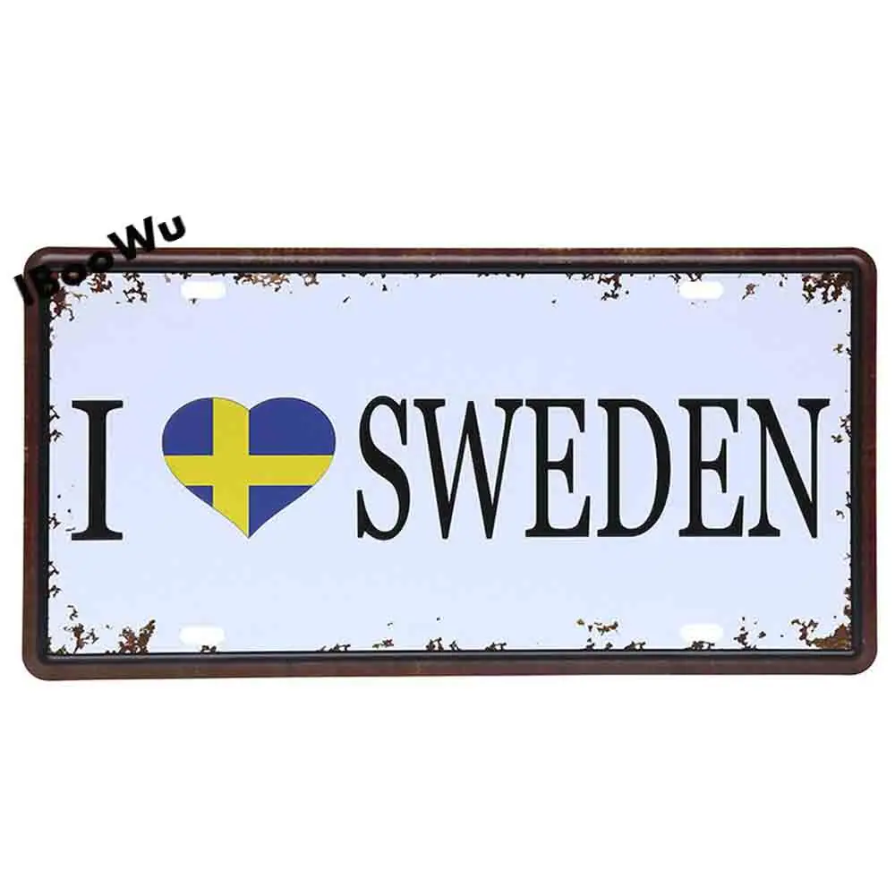 Популярный по всему миру номерной знак для города фотографический Декор