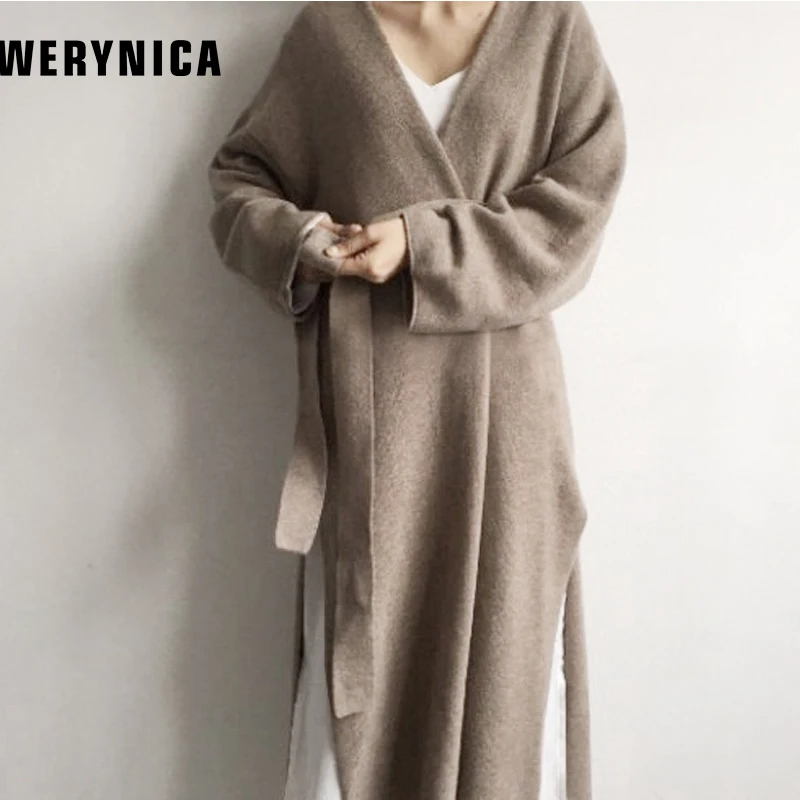 Werynica Осень и зима пальто женское зимнее куртка женская большой размер куртка женская пальто женское большой размер пальто женское кашемир верхняя одежда мода просто для женщин