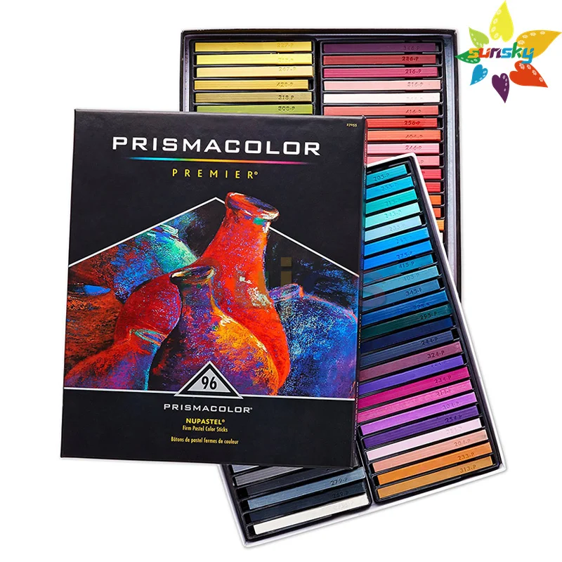 Prismacolor Palo de colores Pastel para estudiantes, juego de Arte de tiza  de color agua pastel, 12, 24, 36 y 96, palos de dibujo originales| | -  AliExpress