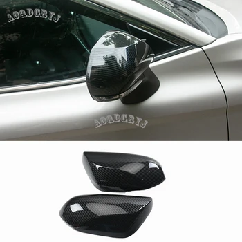 

Fit for Toyota Camry 2018 2019 Carbon Fiber ABS Chrome Side Rear View Mirror Cover Trim Moldings Car Accessories 2pcs