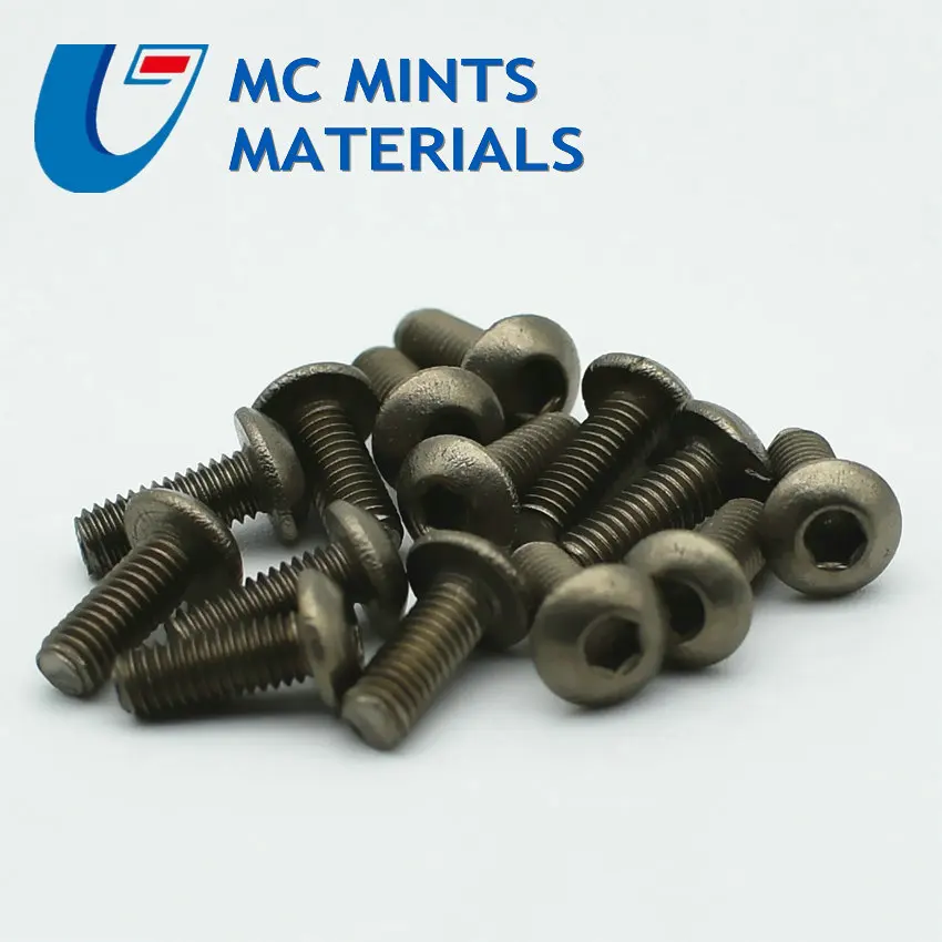 M3x5 6 8 10 12 15 20 25 30 35 40 45 50 мм Ti титановый болт с ферменной головкой Ti цвет не полированный класс 2 титановый винт Ti крепеж