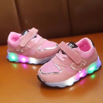 

2020 Children LED Shoes Kids Baby Girls Boys Bling Led Luminous Sport Run Sneakers Casual Shoes Sapato Infantil Light Up Shoes