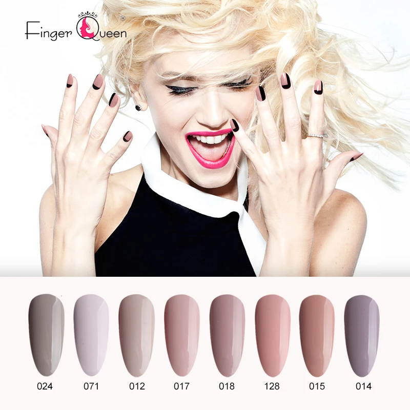 Fingerqueen, элегантный модный дизайн, лак для ногтей для женщин, многоцветный Гель-лак, блестящий, 168, однотонный, цветной гель, УФ, 7,5 мл, BLC
