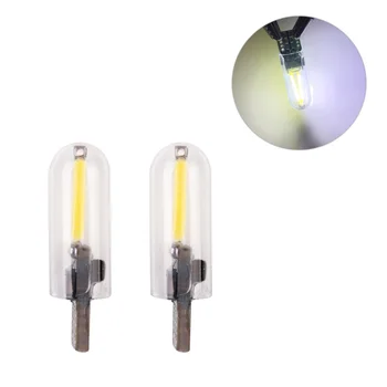 

10Pc LED COB Light Bulb Durable Super Bright Replacement DC 12V T10 LED Bulb for Light Liscence Plate Light Indicator Light Park