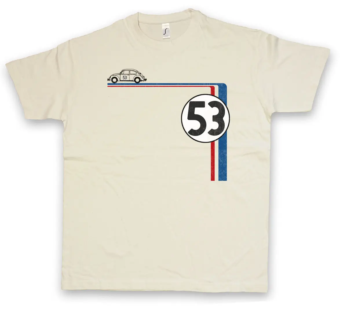 HERBIE 53 футболка-Car Movie Goes Number Nummer Beetle классная повседневная футболка для мужчин и