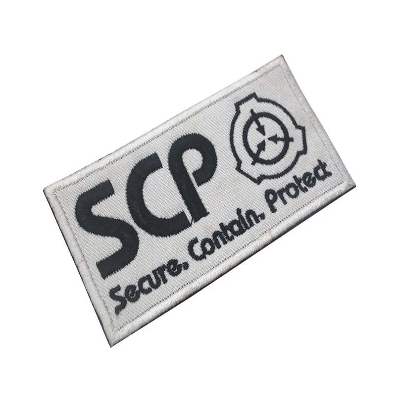 SCP Foundation Logo Magic Patch Embroidered SCP Tactical Vest Patch Nature  Hobby Armband Embroidery Hook and Ring Sewing Patches - AliExpress