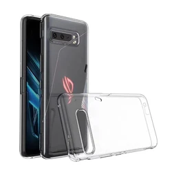 High Quality Clear Camera Protective Soft TPU Transparent Phone Case for Rog Phone 3 (Clear)