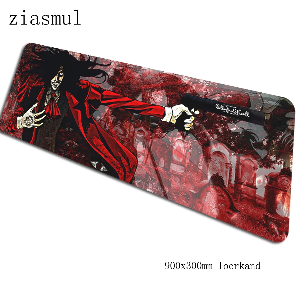 Hellsing padmouse 900x300x3 мм игровой коврик для мыши эстетический коврик для мыши геймер компьютерный стол профессиональный коврик notbook mousemate pc - Цвет: Size 900x300x3mm