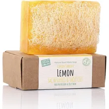 Мыло ручной работы из натурального тыквенного волокна