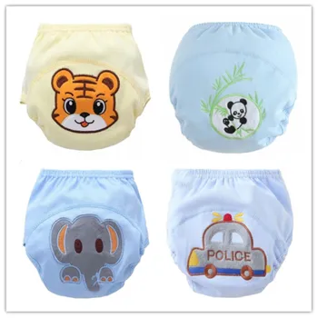 

4pc/lot Baby Training Pant Underwear Cotton Learning/study Infant Urinate Pants Suit 13-16kg