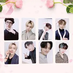 Lot de 8 cartes de vœux KPOP pour Fans, cartes Photo d'action pour répondre aux cartes postales 