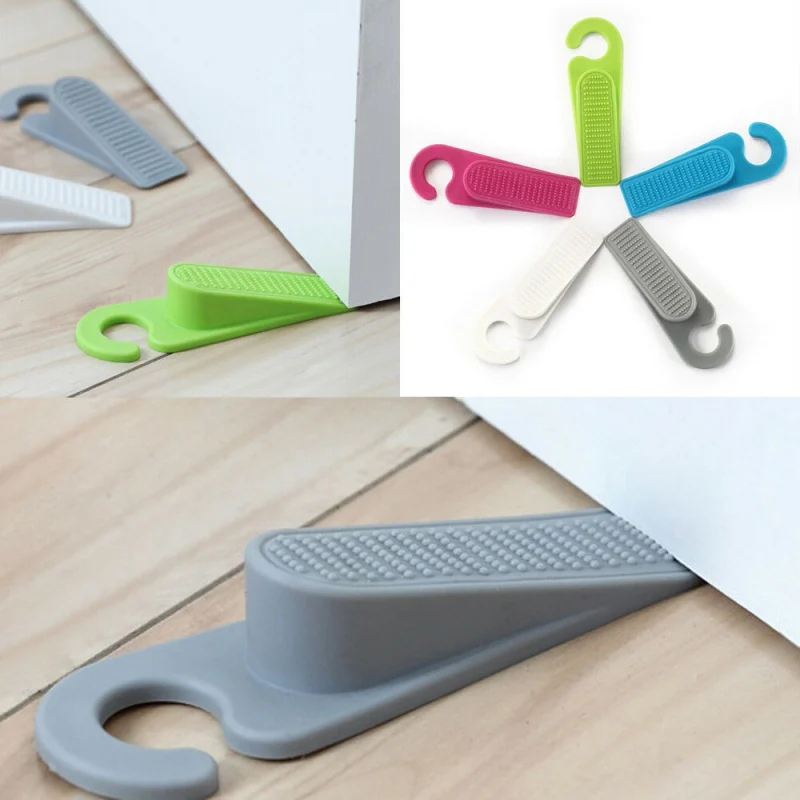 

Door Stop Wedge Safety Door Stop Stopper Home Baby Kid Doorstop Flexible Door Buffer Children Protective Accessories